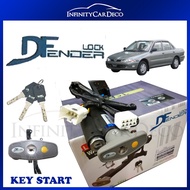 Key Start Auto Manual Dfender Lockact - Brake Pedal Paddle Double Lock Compatible With Proton Wira