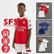 25-26 Arsenal Children's Football Jacket Home Pre match Football Jacket (Top+Shorts)