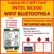 INTEL BE200 WIFI7 BLUETOOTH 5.4 Laptop M.2 NGFF WiFi Card BE200NGW WIFI-7 Wireless
