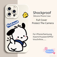 Silicone Pochacco Phone Case For Huawei Y7A Y6P Y9S Y9 Y7 Y6 Prime Pro Y5 2019 2018 P Smart Plus Pro 2021 Pacha Dog Soft Cover Camera Protection Cute Dog Phone Cases