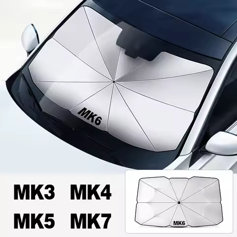 Car SunShade Umbrella Custom Logo, Anti-Uv Proof Heat, For VW Volkswagen MK2 MK3 MK4 MK5 MK6 MK7 MK8