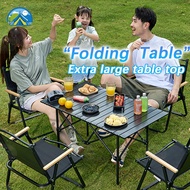 Outdoor Camping Table 53cm/90cm/120cm Aluminium Foldable Egg Roll Table with Portable Carry Bag