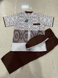 Koko Anak Aljami terbaru / Setelan Koko anak Oxsa Aljami lengan pendek / Kemeja koko anak / Koko ana