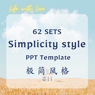 【PPT Template】LifewithLove 58 sets Simplicity style PowerPoint  Presentation template PPT Bundle Set