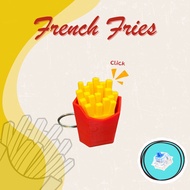 French Fries 3D printed fidget clicker keychain bag accessory PER PIECE