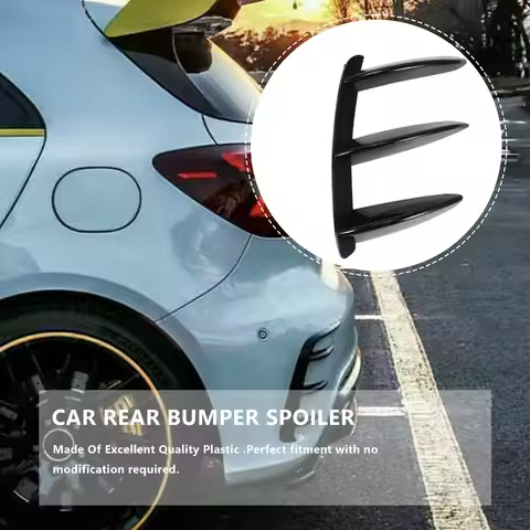 A89Q-Car Rear Bumper Lip Spoiler Canards For Mercedes Benz W176 A200 A250 A45 AMG