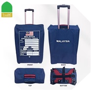 Sarung Beg Haji dan Umrah Bagasi PVC Tahan Lasak [Saiz 26 & 30] Info Maklumat Logo Malaysia 🔥