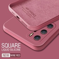 Square Liquid Silicone Case For Huawei P20 P30 Pro P30 Lite Nova 4e Original Luxury Solid Color Soft Cover