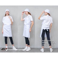 <apron>apron barista barista apron/ chef apron/ plain white apron