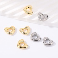 925 gold plated heart earrings