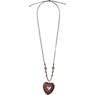 สร้อยคอโลหะลายหัวใจเรดวู้ดสำหรับผู้หญิงทำจากผ้าทอมือของ Y2K แนววินเทจสำหรับสร้อยคล้องคอ