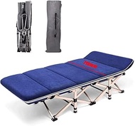Folding Single Bed with Mattress,Foldable Lounge Chair,Loungers,metal Structure 1200D Oxford Cloth,PE Bed Foot,Load Up To 200 Kg 190x71x36cm Beach Chair hopeful