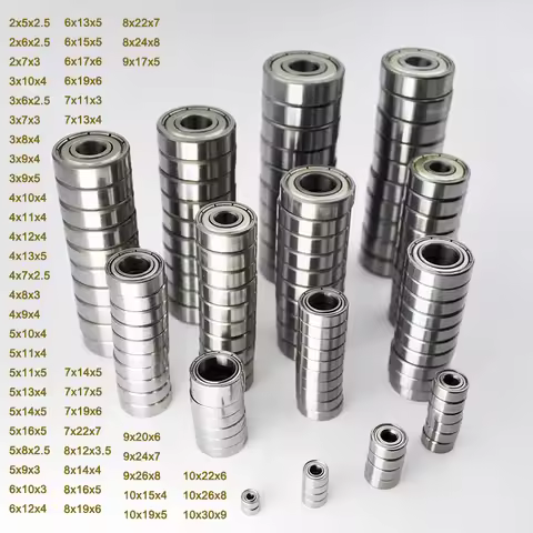 Miniature Ball Bearings 3x6x2.5 5x10x4 5x11x4 6x12x4 10x15x4 mm Bore 2mm 3mm 4mm 5mm 6mm 7mm 8mm 9mm