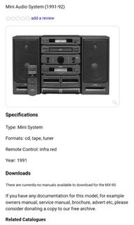 AKAI AC-MX90B mini HIFI 90年代雅佳迷你音響組合