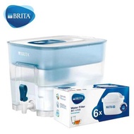 BRITA 碧然德 BRITA (碧然德) Flow 8.2L 藍色濾水箱 及6件裝濾芯- # blue Fixed Size