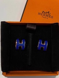 Hermes Pop H 耳環 earrings （藍金，藍銀） 特價港幣🍎3️⃣1️⃣8️⃣0️⃣ 快！一陣無！