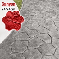 Canyon Stone Concrete Imprint Stamp Rubber Mat Decorative Flooring Texture Mould Professional Contra