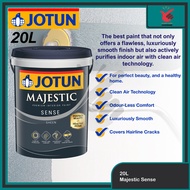 20L Jotun Paint Majestic Sense Interior White Paint Sheen Semi Gloss 000 White Cat Putih