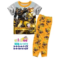 Ailubee Pyjamas Bumblebee Transformer Sleepwear Kids BUMBLEBEE