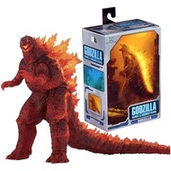 NECA Godzilla Gojira Burning Godzilla PVC ตุ๊กตาขยับแขนขาได้ของเล่น18cm7''Godzilla King Of The Monsters ติดตั้ง Jet Effects เครื่องประดับ