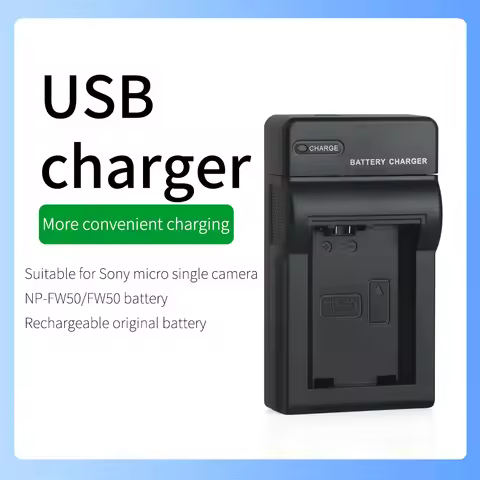 For Sony FW50 Camera Battery Charger ILCE-5100 ILCE-6000 ILCE-6100 ILCE-6100L ILCE-6300 ILCE-6400 IL