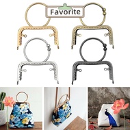FAVORITEGOODS Purse Frame Kiss Clasp, Metal Bag Hardware Purse Clasp Frame, Mini Vintage Bag Kiss Cl