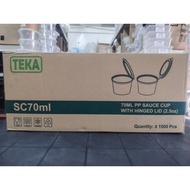 CTN- (2.5oz) SC70ML Sauce Container / Sos container / Sauce cup with lid (1000PCS)