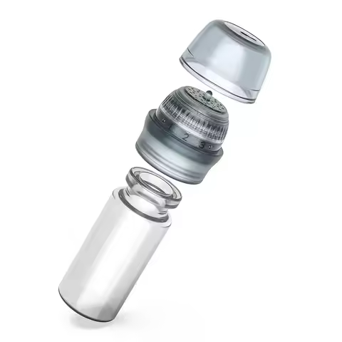 1Pcs 30Pins 0.25mm Titanium Needle HN30 Derma Stamp Cosmetic Microneedling Tool 10ml Ampoule Capacit