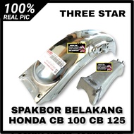 SPAKBOR SLEBOR SELEBOR BELAKANG HONDA GL 100 GL 125 THREE STAR SET KEPETAN DAN SAMBUNGAN SPAKBOR