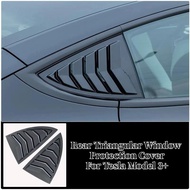For Tesla Model 3+ Highland 2024 Rear Side Blind Window Rear Triangle Window Spoiler Louver Carbon F