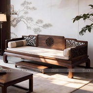 New Chinese Style Living Room Solid Wood New Arhat Bed Sofa Small Apartment Arhat Tata Song Style Ae