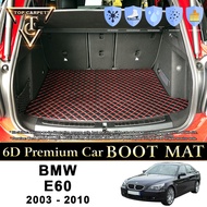 Top Carpet BMW 5 SERIES E60 ( 2003 - 2010 ) Car Boot Mat PU Leather Cargo Mat Trunk Carpet Boot Line