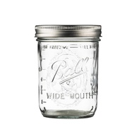 ลูกปากกว้าง 16 oz ออนโหลแก้วmason jar Ball Mason 473ml American Mason Jar แก้ว Jar ปิดผนึกโปร่งใส Sc