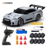 1/20 993 RWB 4WD RC Drift Car GTR Air Force Gray Porsche Model Proportional Throttle 2.4G Remote Con