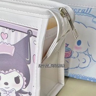 ✨Cartoon Sanrio jade guigou kulomi pencil bag high beauty wat Cinnamon Dog Kuromi Case high-Value Waterproof Large-Capacity Stationery Student BD14