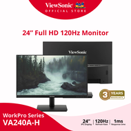 ViewSonic จอคอม   240A-H 24” Full 120 Hz 1 ms (จอมอนิเตอร์) As the Picture One