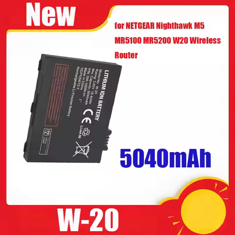 Reliable W-20 Battery for NETGEAR Nighthawk M5 MR5100 MR5200 W20 Wireless Router 5040mAh