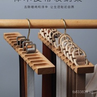 Solid Wood Hanger Belt Tie Hanger Belt Rack Storage Organizer Hanger Wardrobe Wooden 9BWW