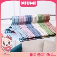 Ready Stock NIUMI NHL029 High Quality Plastic Clothes Hanger Baju Tahan Lama Harga Borong Boutique Cloth Coat Hangers