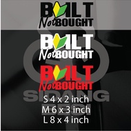 Sticker JDM Built Not Bought