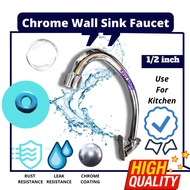 Elise Wall Sink Chrome Bib Tap