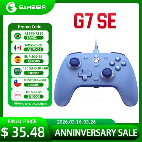 New Color GameSir G7 SE Xbox Wired Gamepad Gaming Controller Blue Purple with Hall Effect Joystick f