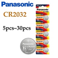 5-30pcs Original PANASONIC CR2032 CR 2032 3V Lithium Battery For Watch Calculator Clock Remote Contr