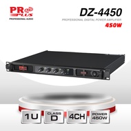 เพาเวอร์แอมป์คลาสD 1U 4CH 450W PRO PLUS DZ-4450
