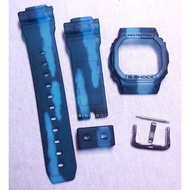 Bnb Gshock G5600 GWM5610 BLUE SCRATCH MATTE Strap Besel Casio G-shock