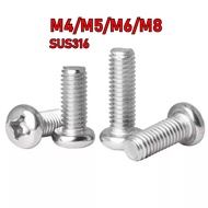 [YMH-BY1] Screw Pan Head Phillips/Phillips Pan Head Screw316 Stainless Steel M4/M5/M6/M8