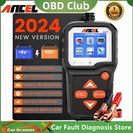 ANCEL BA301 6V 12V เครื่องทดสอบแบตเตอรี่รถจักรยานยนต์รถแบตเตอรี่โหลดเครื่องกำเนิดไฟฟ้ากระแสสลับรถเคร