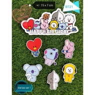 Bt21 BT 21 BIRTHDAY TOPPER