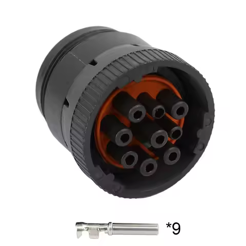 1 set Deutsch 9 pin HD16-9-1939P HD16-9-1939S waterproof auto connector Diagnosctic Tool circular Co