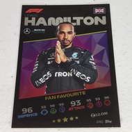 Lewis Hamilton Turbo Attax 2021 Formula 1 F1 Card Fan Favourite Foil 240